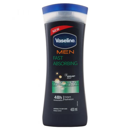 VASELINE B/CRM LOTION MEN FAST ABSRB 400ML