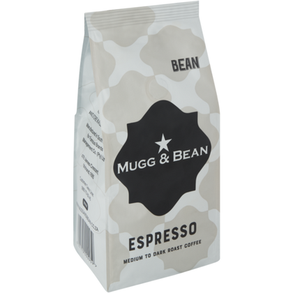 MUGG AND BEAN ESPRESSO BEANS 250G