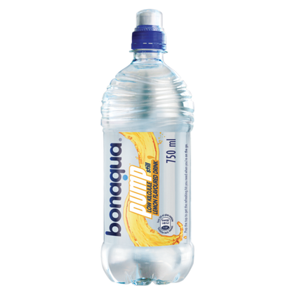 BONAQUA PUMP STILL LEMON FLAVOURED DRINK 750ML