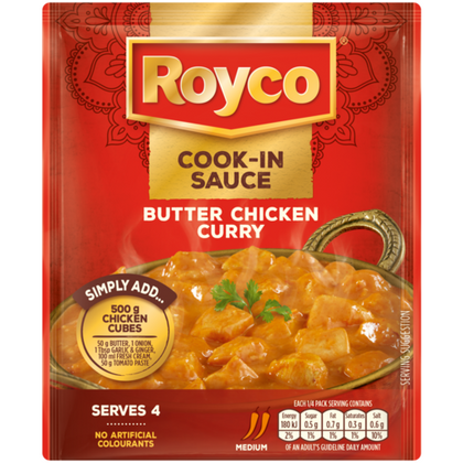 ROYCO COOK-IN- SAUCE BUTTER CHICKEN CURRY 50G