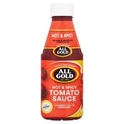 ALL GOLD HOT & SPICY TOMATO SAUCE 500ML