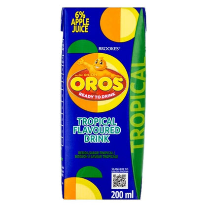 BROOKES OROS 200ML TROPICAL FLAVOURED DRINK