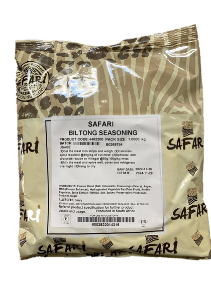 BUTCHERY SAFARI CHUTNEY BILTONG FLAV SEASONING 1KG