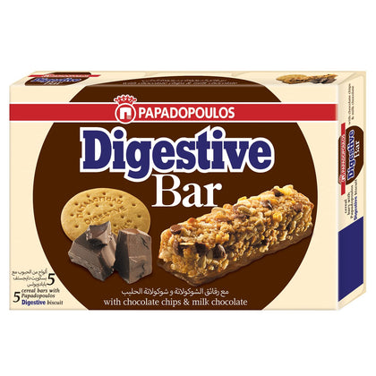 DIGESTIVE BAR WITHCHOCOLATE CHIPS &MILK CHOCOLATE