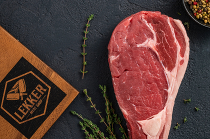 LEKKER MEAT SHOP BEEF SIRLOIN STEAK MINT & HERB 500g