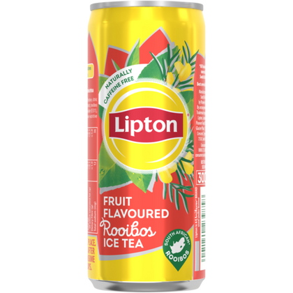 LIPTON ICE TEA 300ML FRUIT FLAV ROOIBOS