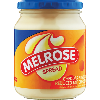Melrose Cheese Spread Cheddar Reduced fat – 400g Jar