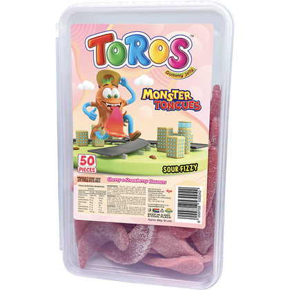 TOROS GUMMIES TUB -MT 50s CHERRY & STRAWBERRY