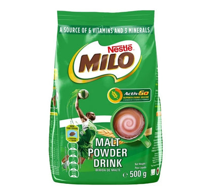 NESTLE MILO GUSSET 500G MALT POWDER DRINK