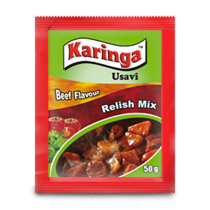 KARINGA USAVI BEEF FLAVOUR RELISH MIX 50G