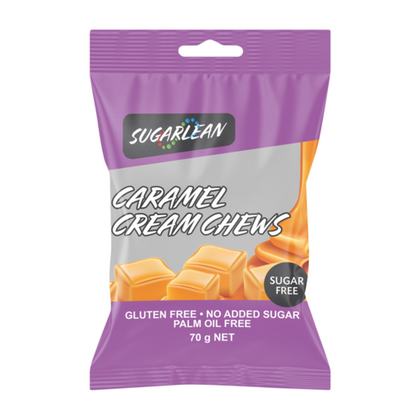 SUGERLEAN CARAMEL CREAM CHEWS S/F 70G