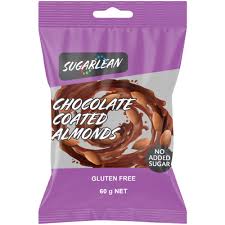 SUGERLEAN CHOCOLATE COATED ALMONDS S/F 60G