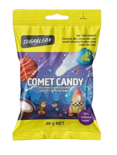 SUGERLEAN COMET CANDY 30% REDUCED SUGER 50G