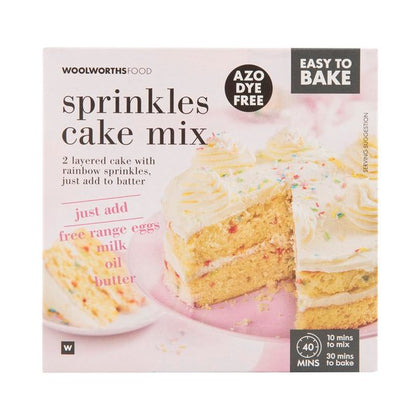 WOOLWORTHS SPRINKLES CAKE MIX 805G