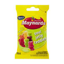 BEACON MAYNARDS MINI S 24 X 75G SOUR JELLY TEDDIES