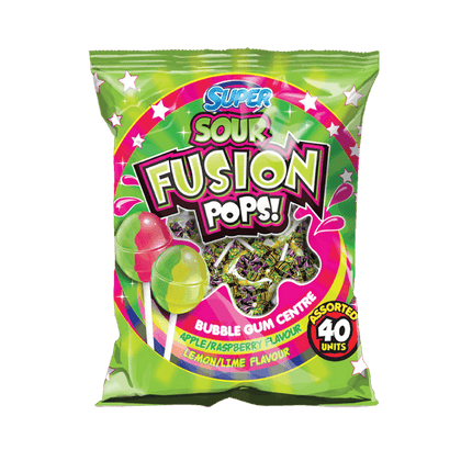 FUSION SOUR POPS ASST 40s