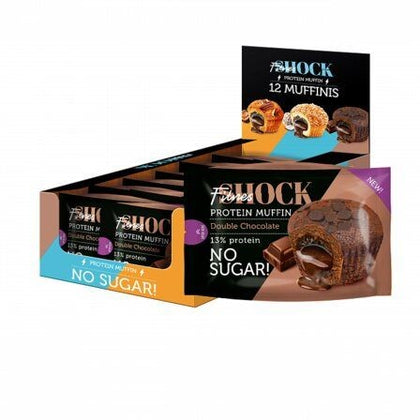 SHOCK FITNES PROTEIN MUFFIN DOUBLE CHOCOLATE NO SUGAR ADDED50G