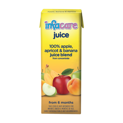 INFACARE JUICE APPLE/APRICOT/BANANA 200ML