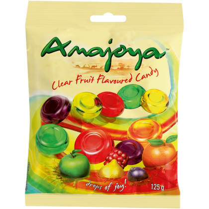 AMAJOYA 125G CLEAR FRUIT FLAV CANDY