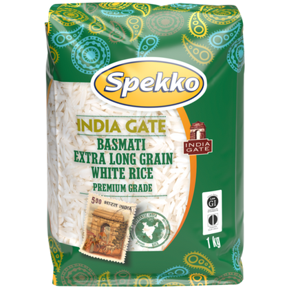 SPEKKO BASMATI EXTRA LONG GRAIN WHT RICE 1KG