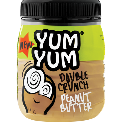 YUM YUM CRUNCHY DOUBLE CRUNCH PEANUT BUTTER 400G