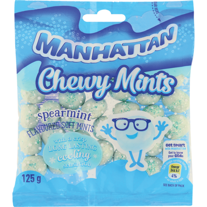 MANHATTAN CHEWY SOFT MINT 125G SPEARMINT