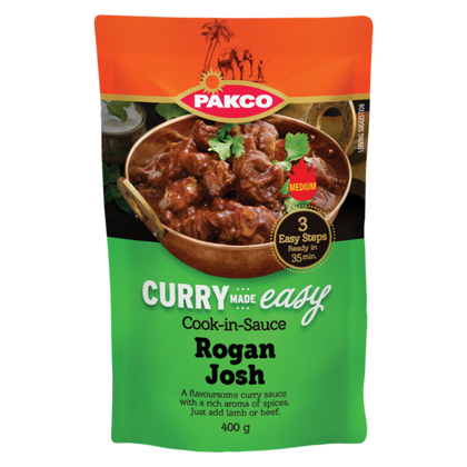 PAKCO CURRY COOK IN SAUCE ROGAN JOSH 400G