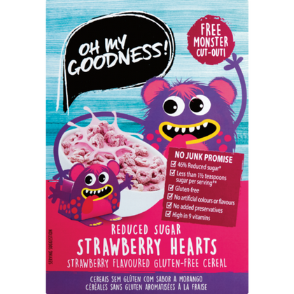 OH MY GOODNESS CEREAL STRAWBWRRY HRTS 350G