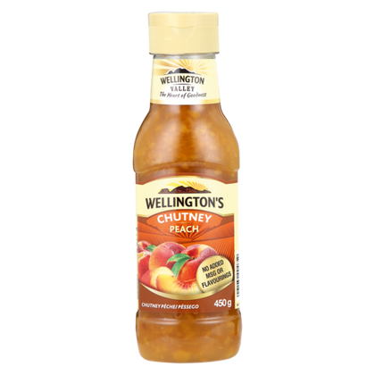 WELLINGTON S CHUTNEY 450G PEACH