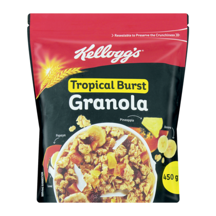 KELLOGG'S MUESLI GRANOLA TROPICAL BURST 450G