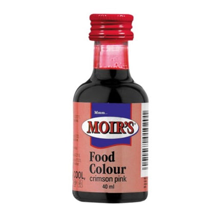 MOIR S CRIMSON PINK FOOD COLOURING 40ML