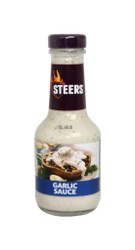 STEERS GARLIC SAUCE 375ML GLASS