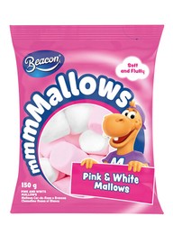 BEACON MALLOWS PINK & WHITE 150G