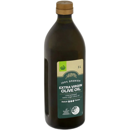 WOOLWORTHS EXTRA VIRGIN OLIVE OIL 1L