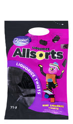 BEACON ALLSORTS LIQUORICE TWISTS 75G