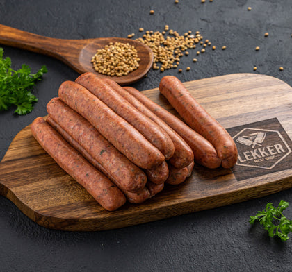 LEKKER MEAT SHOP LAMB BOEREWORS (DHANIA) 1KG