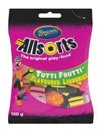 BEACON ALLSORTS TUTTI FRUTTI 150G