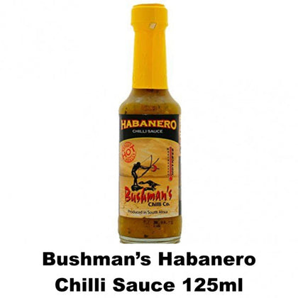 BUSHMANS HABANERO CHILLI SAUCE 125ML