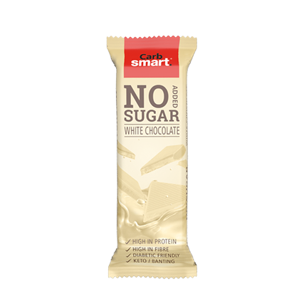 CARB SMART WHITE CHOCOLATE NO SUGER ADDED 30G