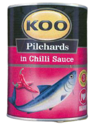 KOO PILCHARDS FISH HOT CHILLI 400G