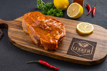 LEKKER MEAT SHOP LAMB LEG CHOPS (CURRY FLAVA) 1KG