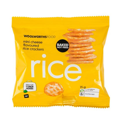 WOOLWORTHS MINI RICE CHEESE 15G