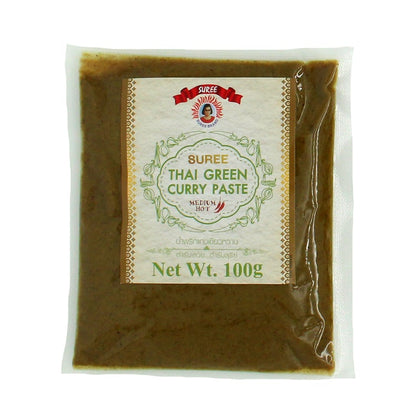 SUREE BRAND THAI GREEN CURRY PASTE 100G