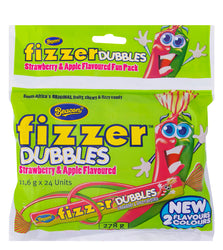 BEACON FIZZER DUBBLES STRAWBERRY & APPLE FLAV 24S