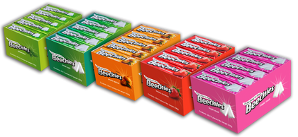 BEECHIES PEPPERMINT CHEWING GUM 10s 15.5G