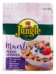 JUNGLE MUESLI MIXED BERRIES 400G