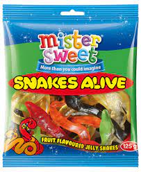 MISTER SWEET SNAKES ALIVE 125G