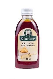 ROBERTSONS FOOD COLOUR 100ML EGG YELLOW