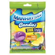 MANHATTAN CANDIES SOUR FRUITY 120G