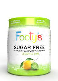FOOTY S COOL DRINK POWDER 15G LEMON & LIME S/F